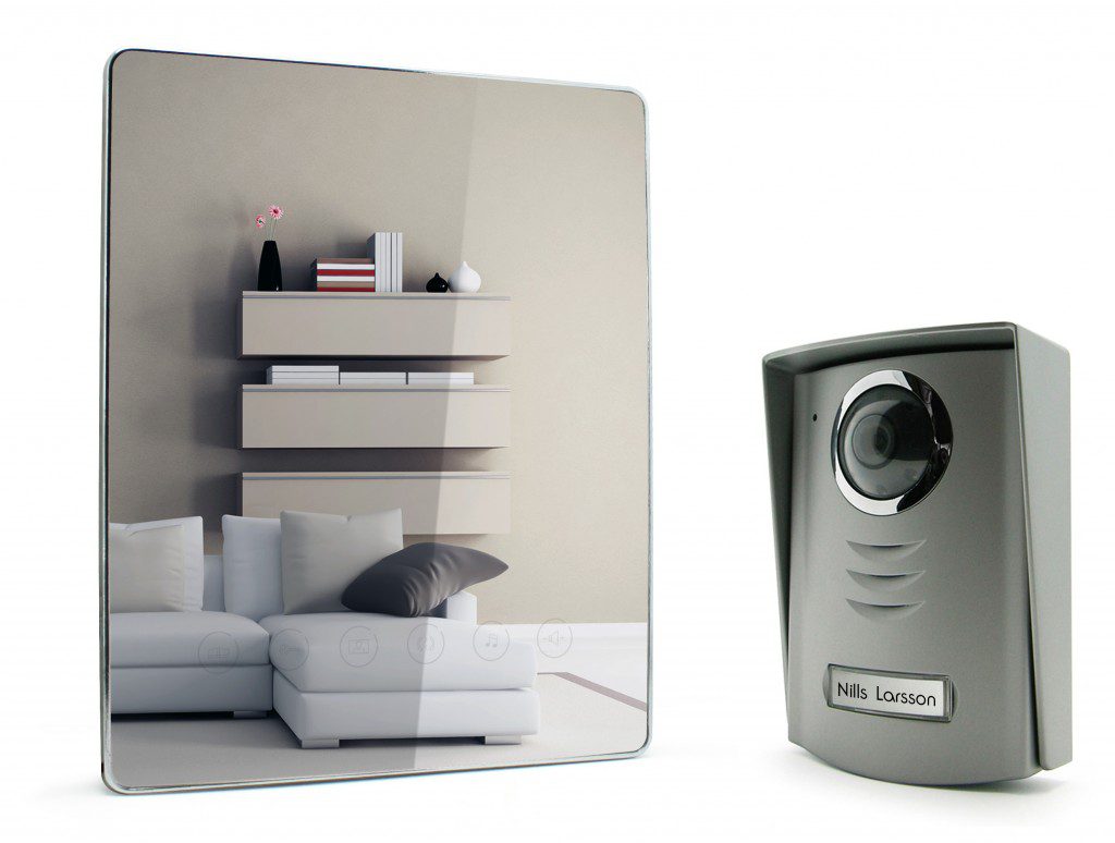 interphone vidéo effet mirroir