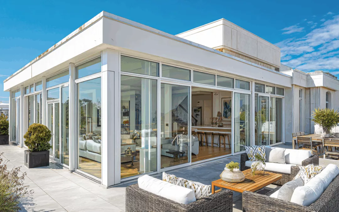 porte-fenêtre PVC balcon terrasse