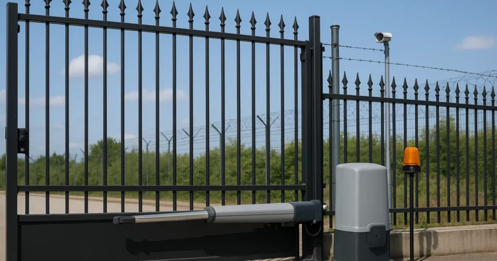 featured-3300-securite-automatismes-2026 Sécurité des automatismes en 2026 : un système moderne sous un clos en fer forgé à Paris.